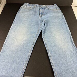 VTG 90s Levi's Jeans Men's 36x30* 550 Relaxed Light Blue Cotton Denim Tag 38x30